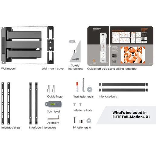 Vogel`s TV-Wandhalterung 55-100 Zoll schwenkbar, TVM 5845 Elite Vogel`s TV-Wandhalterung 55-100 Zoll schwenkbar, TVM 5845 Elite